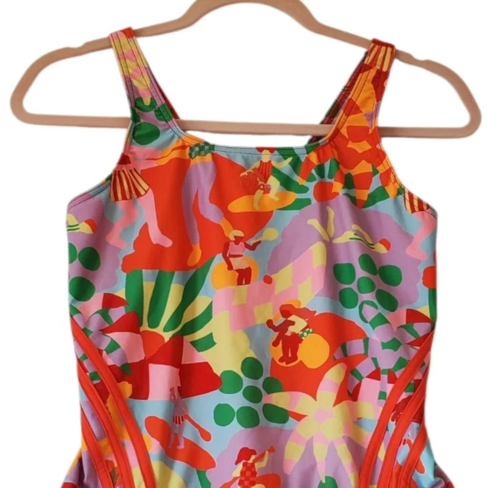 New Women's Adidas Farm Pearl Citrine One Piece Swimsuit‎ Size 12 NWT